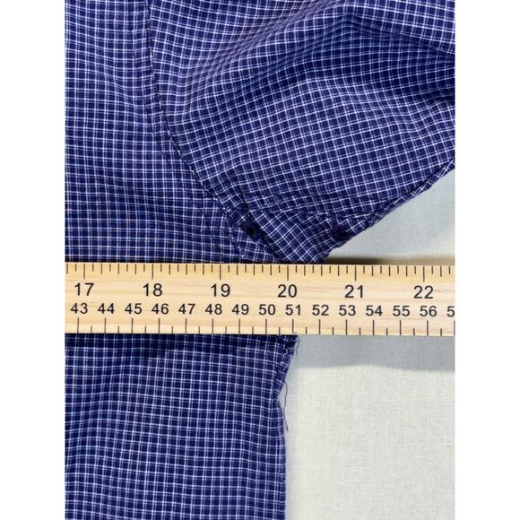 Ariat Pro Series Shirt Men's Small Blue Purple Plaid Stretch Western Button Down - Picture 3 of 14